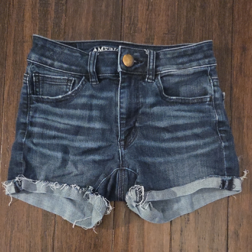American Eagle Dark Blue Jean Shorts